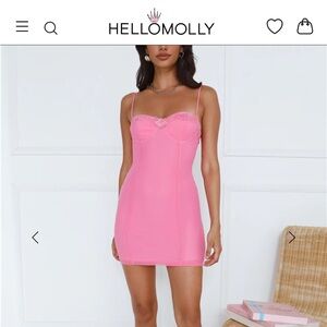 Pink Bodycon Mini Dress
